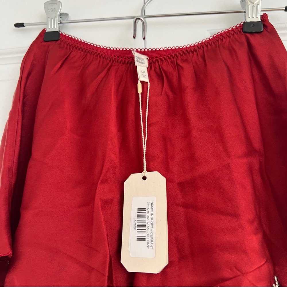 Doen Natasha Silk Short in Currant - Picture 3 of 3